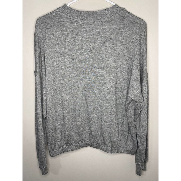 Magaschoni Gray Long Sleeve Crew Neck Pullover - Picture 6 of 7
